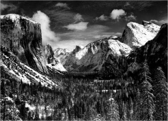 Ansel Adams. Yosemite Valley, winter. 1938